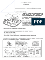 Avaliação Do 1º Bimestre de História