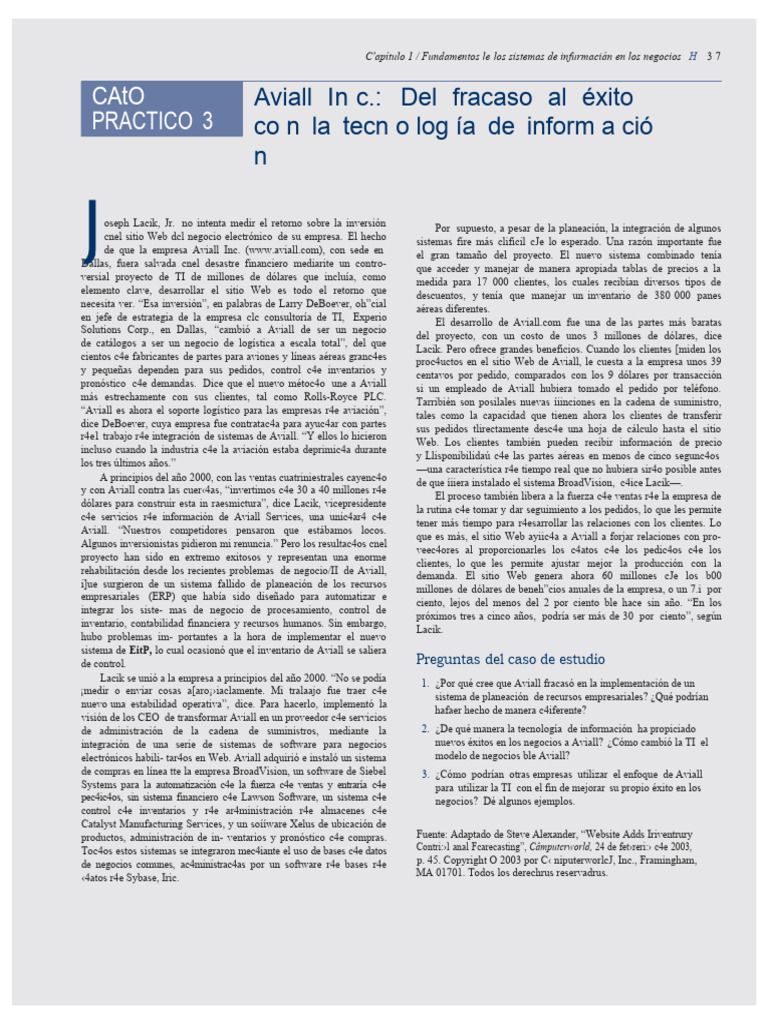 Aviall Inc. PDF Planificación de recursos empresariales Business