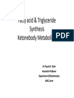 Fatty Acid Triglyceride Synthesis - Ketonebody Metabolism