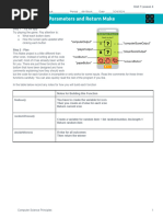 Activity Guide - Parameters and Return Make - Unit 7 Lesson 4