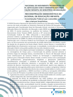 Mieib 2023 Carta Pela Reconstrucao