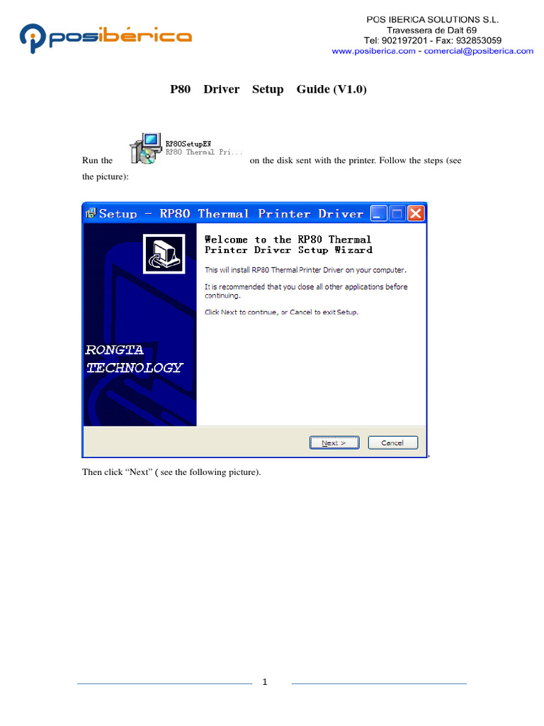 P80 Driver Setup Guide Total | PDF | Printer (Computing) | Information ...