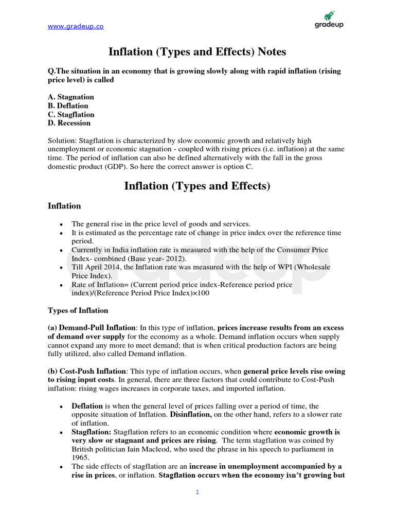 Inflation notes english 44 download free pdf inflation economic