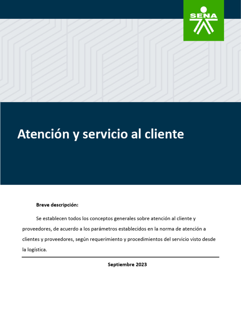 Atención y Servicio al Cliente Efectivo | PDF | Calidad (comercial ...