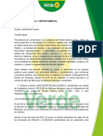 Carta para Coaval