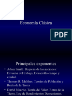 Economía Clásica - Doctrinas - Economicas