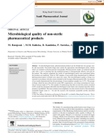 Microbiological Quality of Non-Sterile Pharmaceutical Products