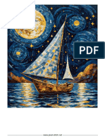 Mosaic Sailboat