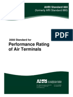 AHRI 880 (IP) - 2008 Performance Rating of Air Terminals