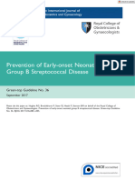 BJOG - 2017 - Prevention of Early Onset Neonatal Group B Streptococcal Disease