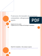 Aula 07 - O Processo de Inserção em Psicologia Comunitária