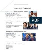 Teste Diagnóstico - 2º Ano MAC