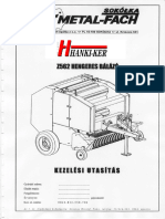 Metal-Fach Z-562 Körbálázó Kezelési Útmutató - Hanki-Ker Kft.