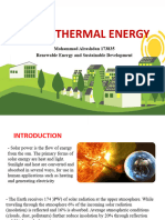 Solar - Thermal - Energy Mohammad Alrashdan