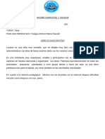 Informe Conductual y Vincular