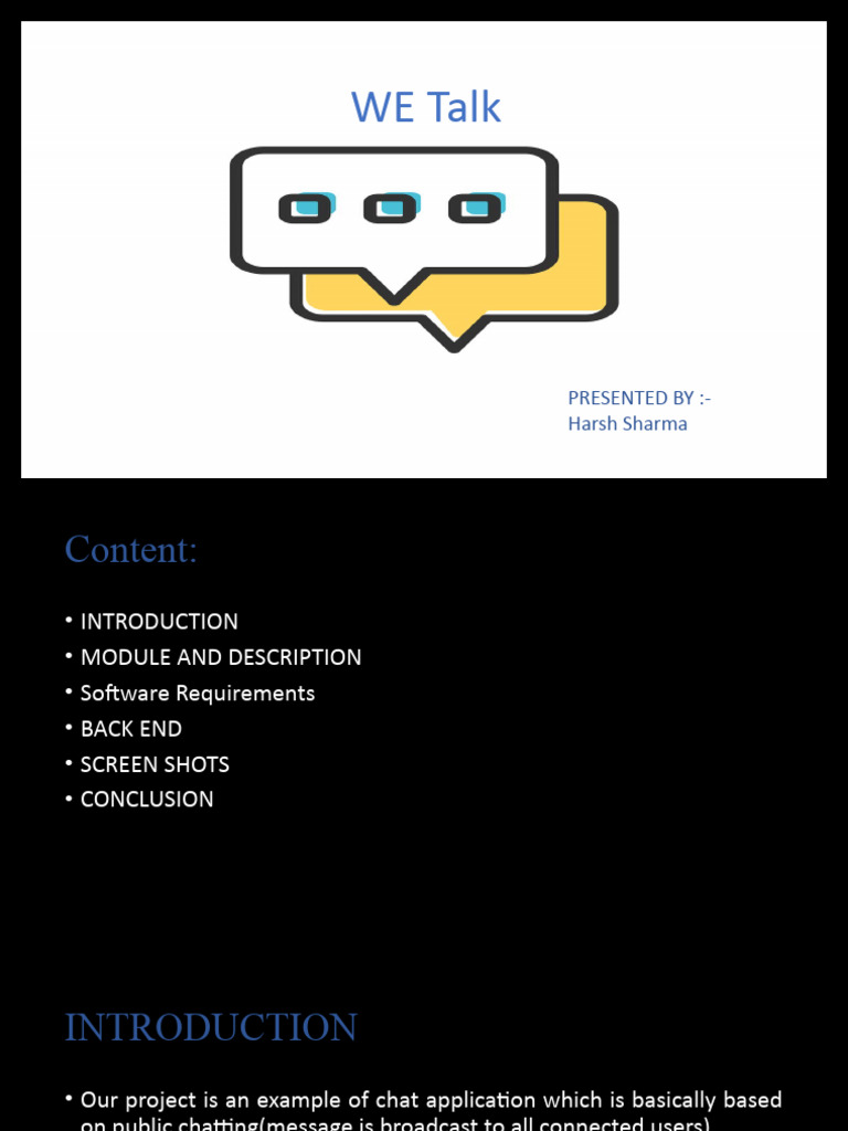 Chat Application 1 | PDF