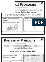 BW Types of Pronouns Posters