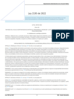 Ley - 2195 - de - 2022 PREVENCION Y LUCHA CONTRA LA CORRUPCION