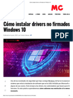 Cómo Instalar Drivers No Firmados en Windows 10