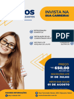 Panfleto Cursos Profissionalizantes Geométrico Amarelo e Azul - 20240426 - 205331 - 0000