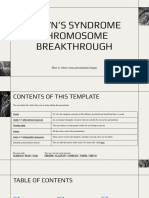 Down's Syndrome Chromosome Breakthrough by Slidesgo