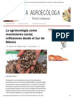 5 - La Agroecología Como Movimiento Social, Reflexiones Desde El Sur de México - Revista La Agroecóloga