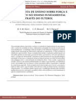 RPF Uma Proposta de Ensino Sobre For A Emovimento No Ensino Fundamentalatrav S Do Futebol