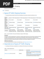 Egress IP Traffic Shaping