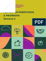 PDA - Alimentos Permitidos e Proibidos Semana 2