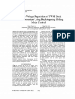 Adaptive Voltage Regulation of PWM Buck DC-DC Converters Using Backstepping Sliding Mode Control