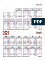 Two Year Calendar 2024 2025 Landscape Linear