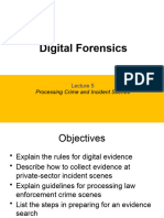 SCI4201 Lecture 5 - Processing Crime and Incident Scenes