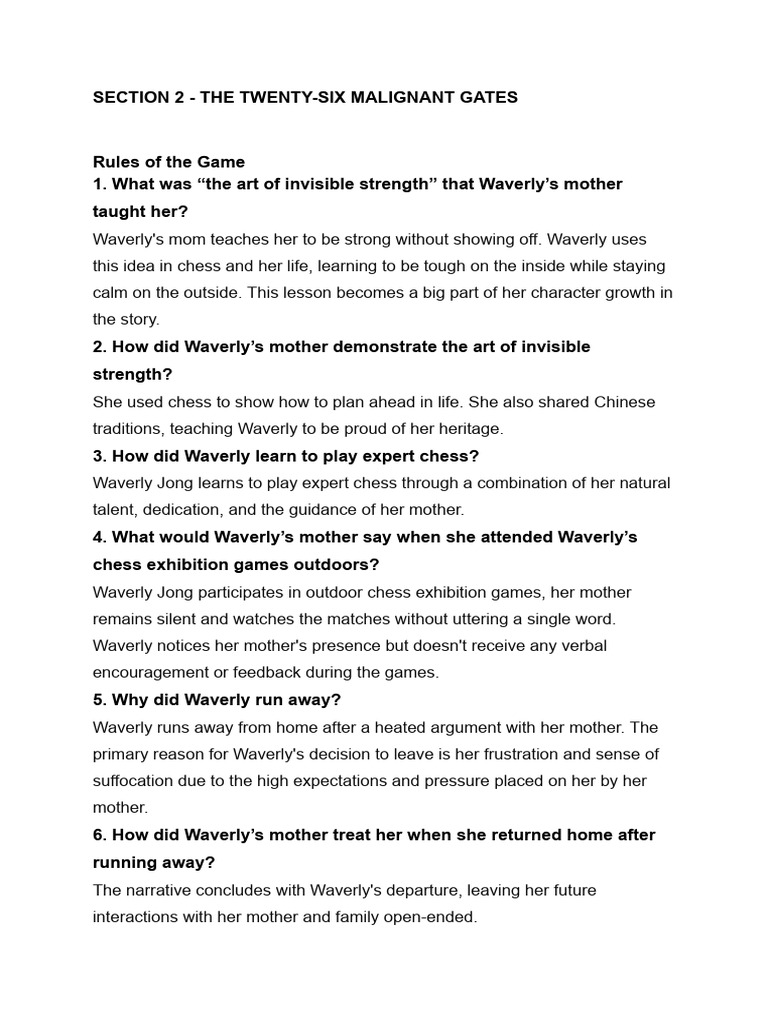 Scar (The Joy Luck Club) | PDF