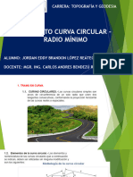 Proyecto Curvas Circulares - Radio Mínimo