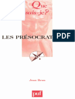 Les Présocratiques -- Jean Brun -- Que Sais-je, 7, 2012 -- Presses Universitaires de France -- 9782130540205 -- 5122d387d6652c879e20c929ab6a545f -- Anna’s Archive_095240