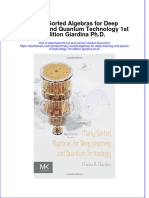 Free Download Many Sorted Algebras For Deep Learning and Quantum Technology 1St Edition Giardina PH D Full Chapter PDF