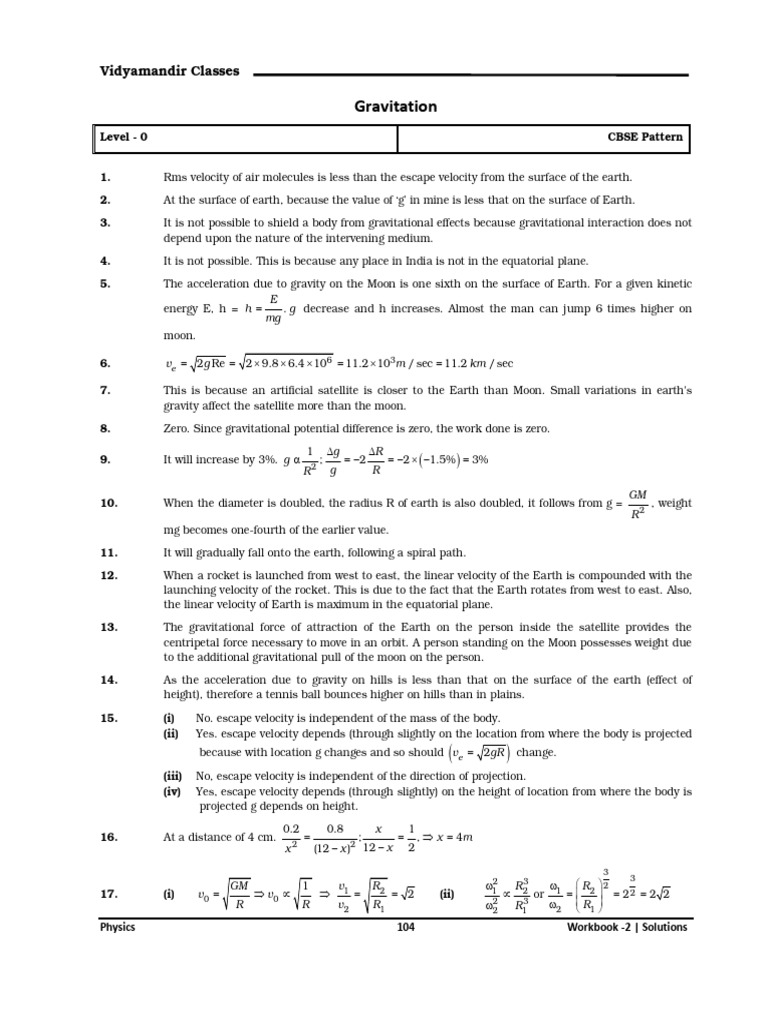 Workbook Solutions For Circular Motion Pdf Weight Acceleration