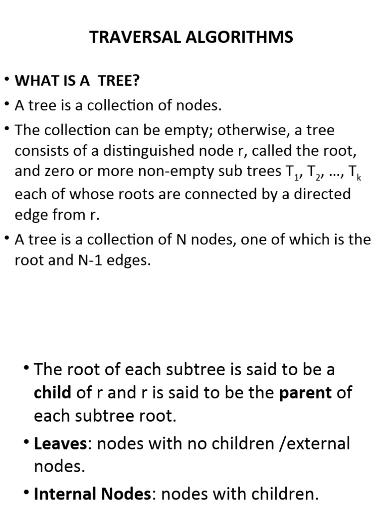 Traversal Algorithms | PDF | Algorithms | Algorithms And Data Structures