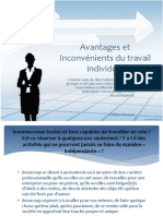 Avantages Et Inconvénients Du Travail Individuel