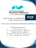 Organizador Grafico Lectura de Evaluación Psicológica