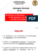 TD 1 Introduction Au Laboratoire de Microbiologie