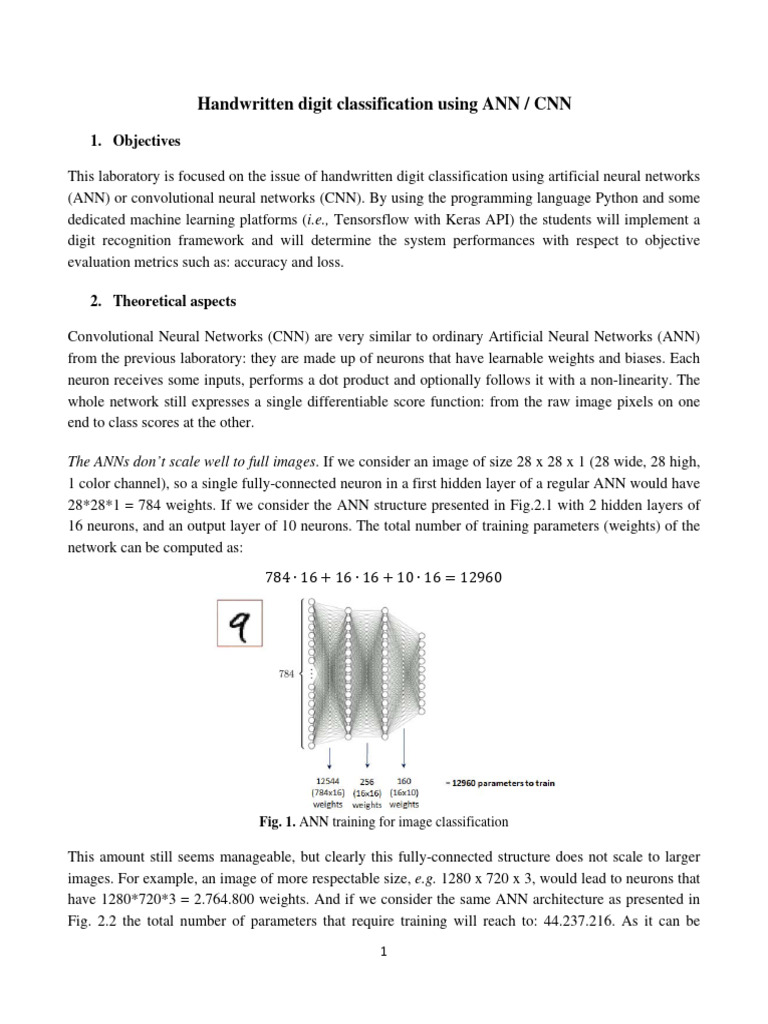 Handwritten Digit Recognition with CNN | PDF | Artificial Neural ...