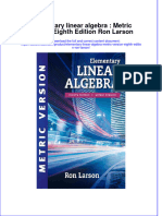 Free Download Elementary Linear Algebra Metric Version Eighth Edition Ron Larson Full Chapter PDF