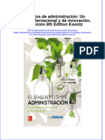 Free Download Elementos de Administracion Un Enfoque Internacional Y de Innovacion 8va Edicion 8Th Edition Koontz Full Chapter PDF