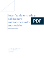 Interfaz de Entrada y Salida en Un Microprocesador Monociclo RISC