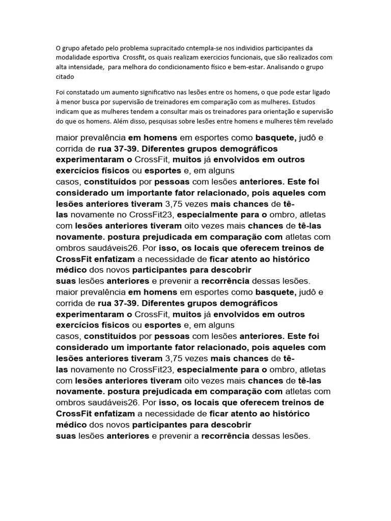 O Grupo Afetado Pelo Problema Supracitado Cntempla | PDF | Bem-estar