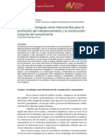 Lengua y tecnologías como instrumentos para la promoción del interpensamiento y la construcción conjunta del conocimiento (Diaz Barriga)