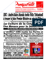 Edition Du Mardi 19 Mars 2024 RDC