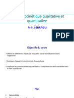 PharmacocinÃ©tique Qualitative Et Quantitative