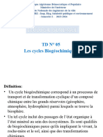 TD N°5 Les Cycles Biogeochimiques